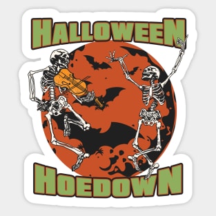 Dancing Skeletons Halloween Hoedown Vintage Skeleton Dance Challenge Sticker